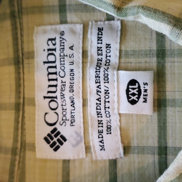 Columbia Men's Plaid Button Down Shirt XXL - Picture 4 of 5